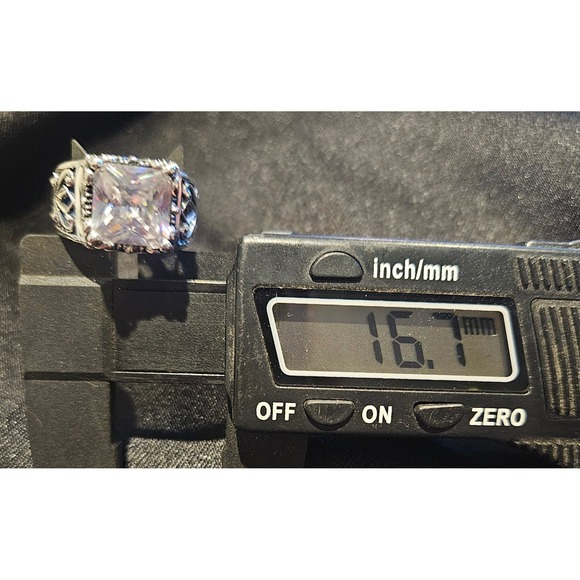 Silpada Retired Sterling Silver Uptown CZ Holiday Party Ring Sz 6 - Picture 12 of 14